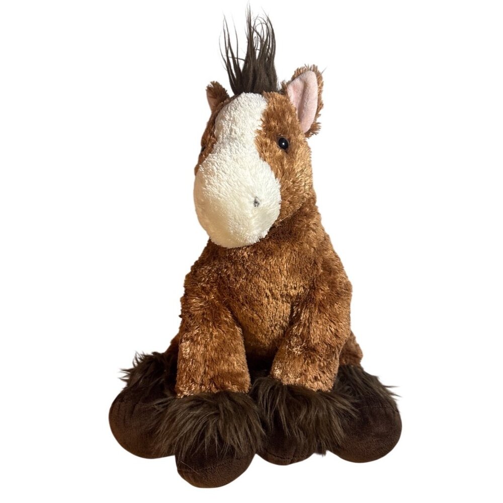 Build A Bear Clydesdale Plush Horse Brown Stuffed Animal